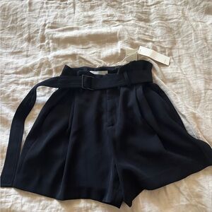 VINCE Navy High Waist Women's Shorts